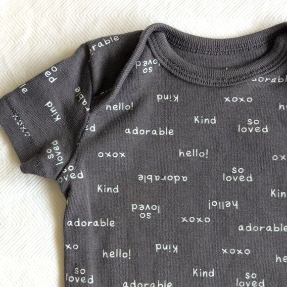 carter's 2-pack gray cotton short sleeve bodysuit diaper shirt bundle 3 months - Picture 6 of 7